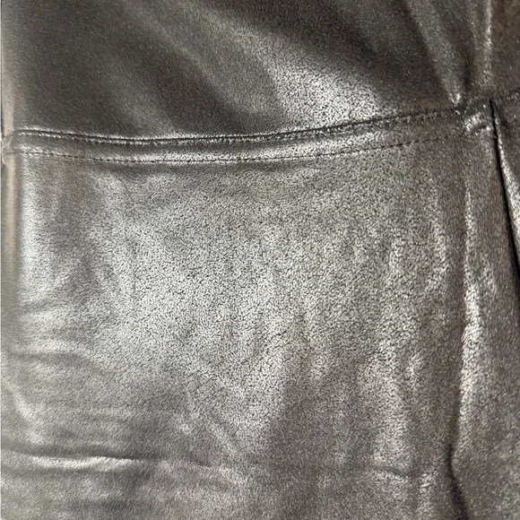 Black Faux Leather Leggings - Picture 3 of 4